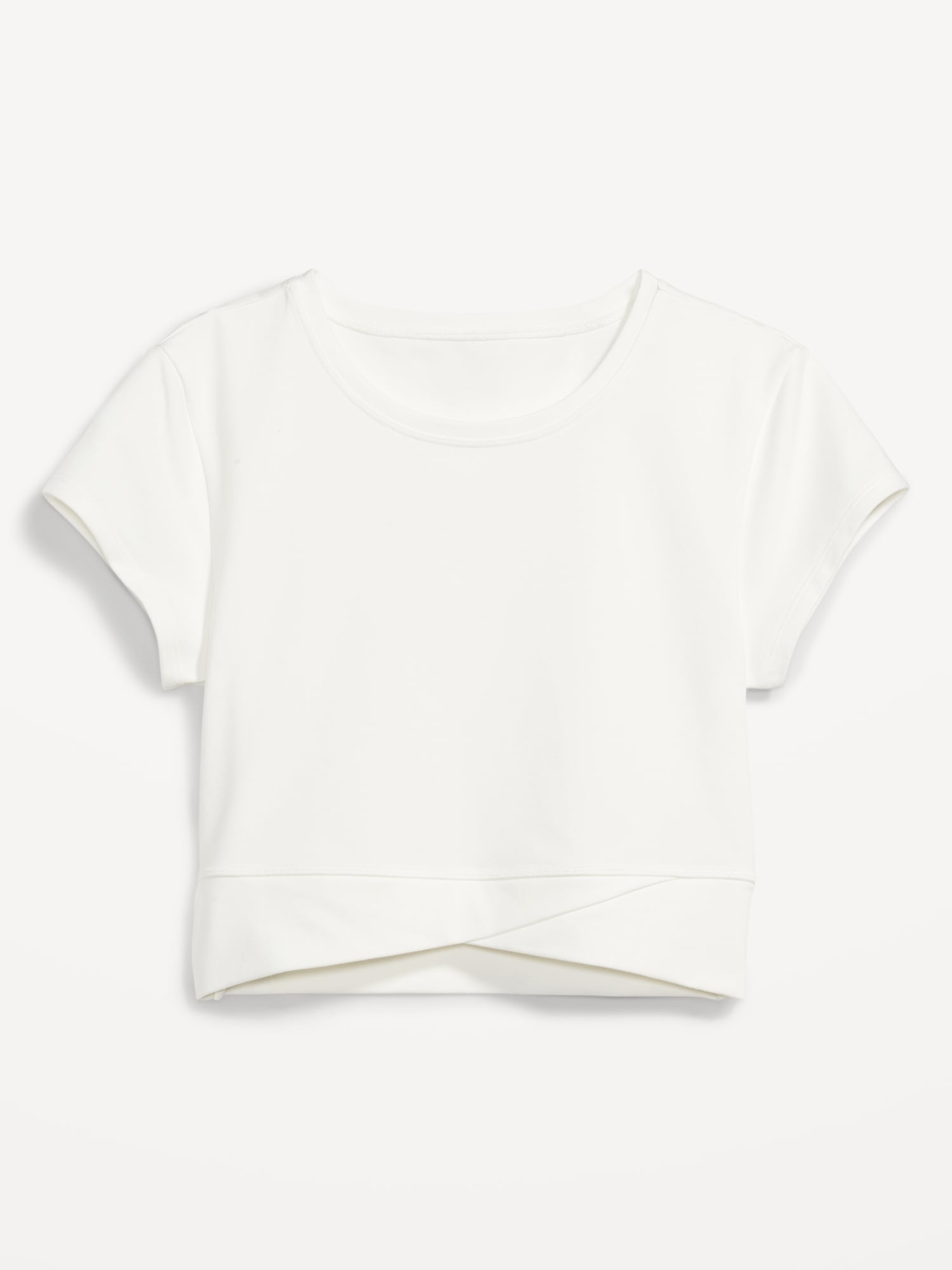 PowerChill Cropped Cross-Front T-Shirt | Old Navy