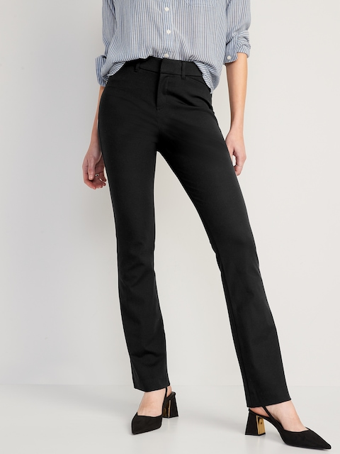High-Waisted Pixie Flare Pants - Black