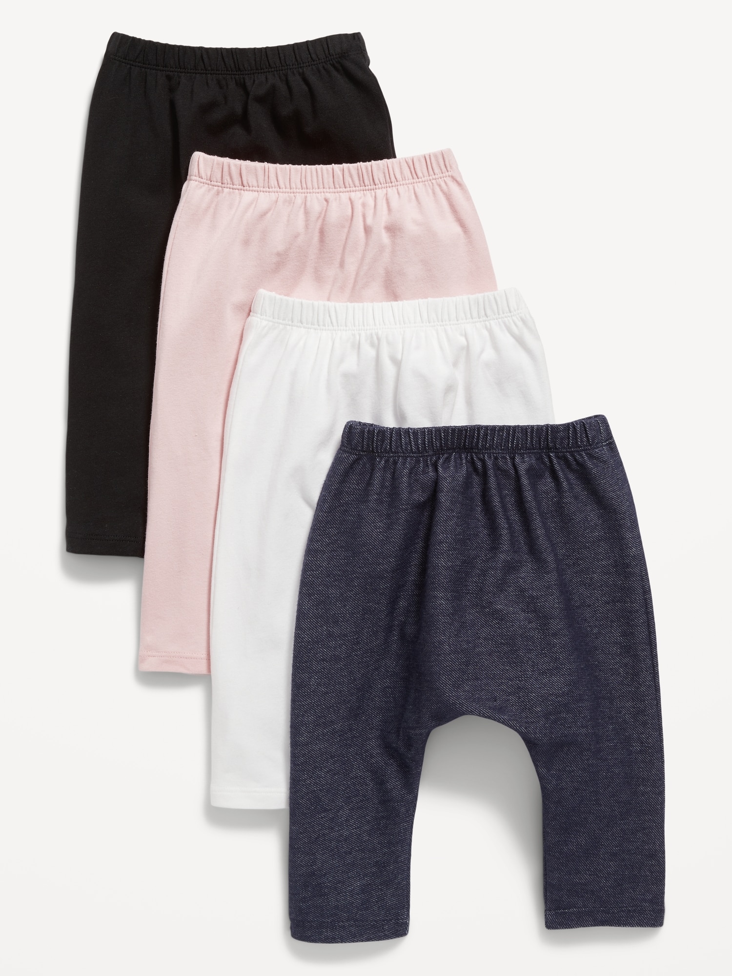 4-Pack Solid U-Shaped Pants for Baby Hot Deal