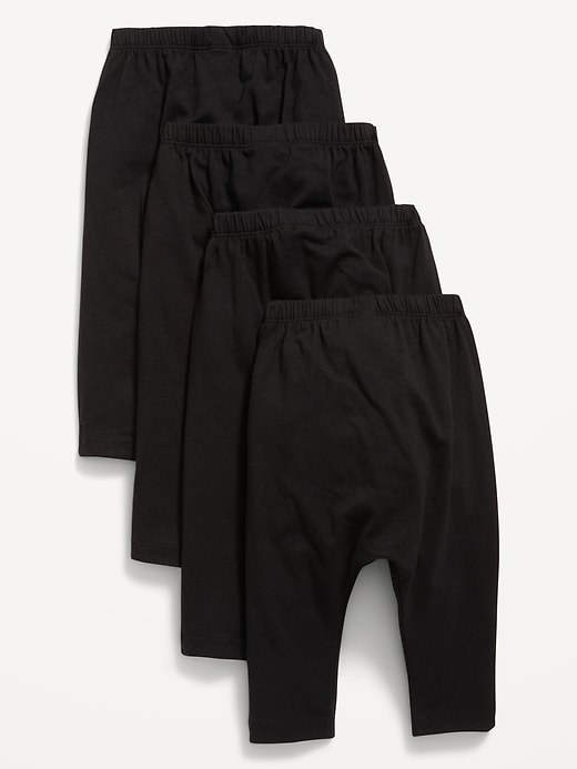 View large product image 2 of 2. Unisex 4-Pack U-Shaped Jersey Pants for Baby