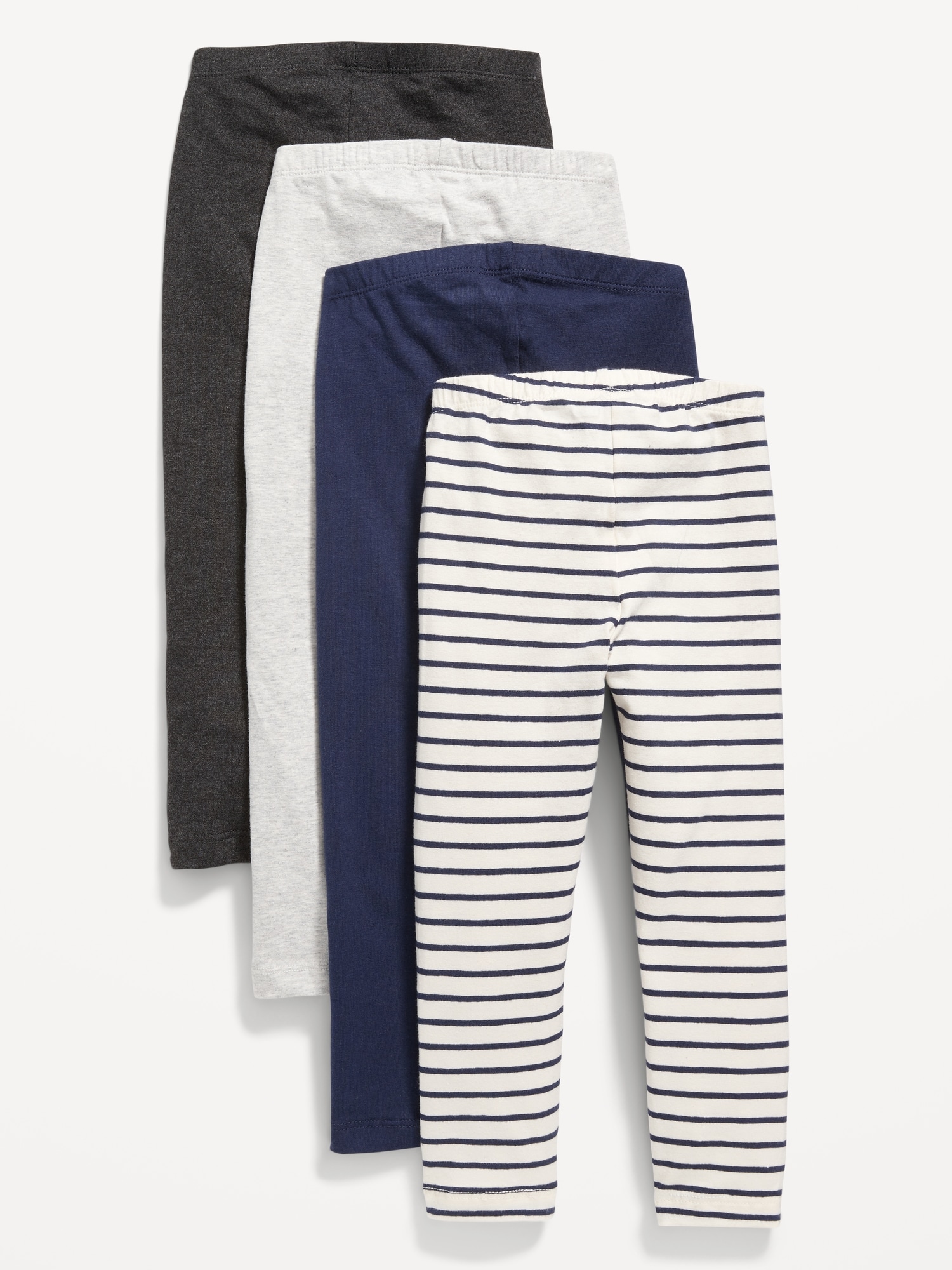 Navy/White Toddler Striped Leggings