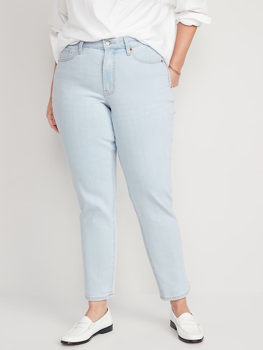 Image number 5 showing, Curvy High-Waisted O.G. Straight Ankle Jeans for Women