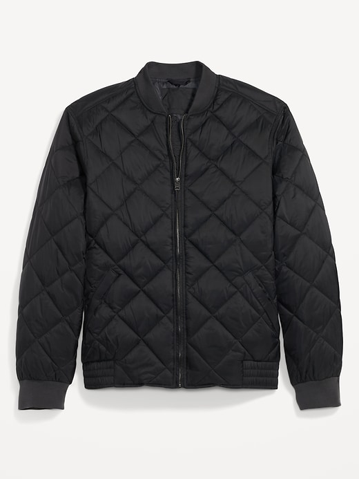 Image number 4 showing, Water-Resistant Quilted Bomber Zip Jacket