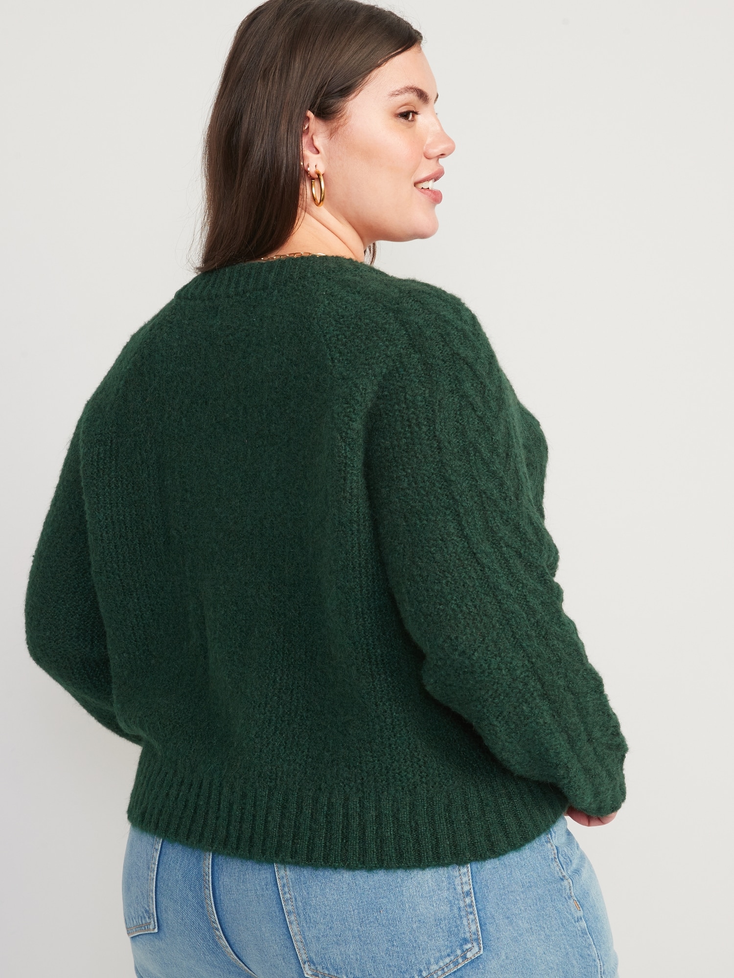 Cozy Cable-Knit Cardigan for Women | Old Navy