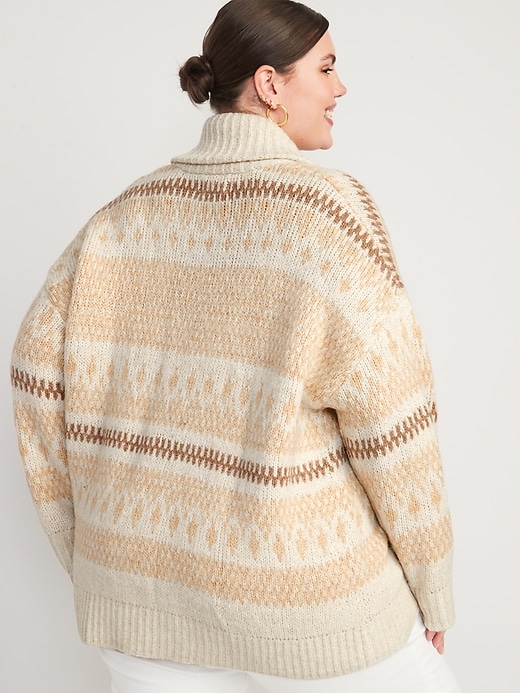 Image number 8 showing, Cozy Fair Isle Cardigan for Women