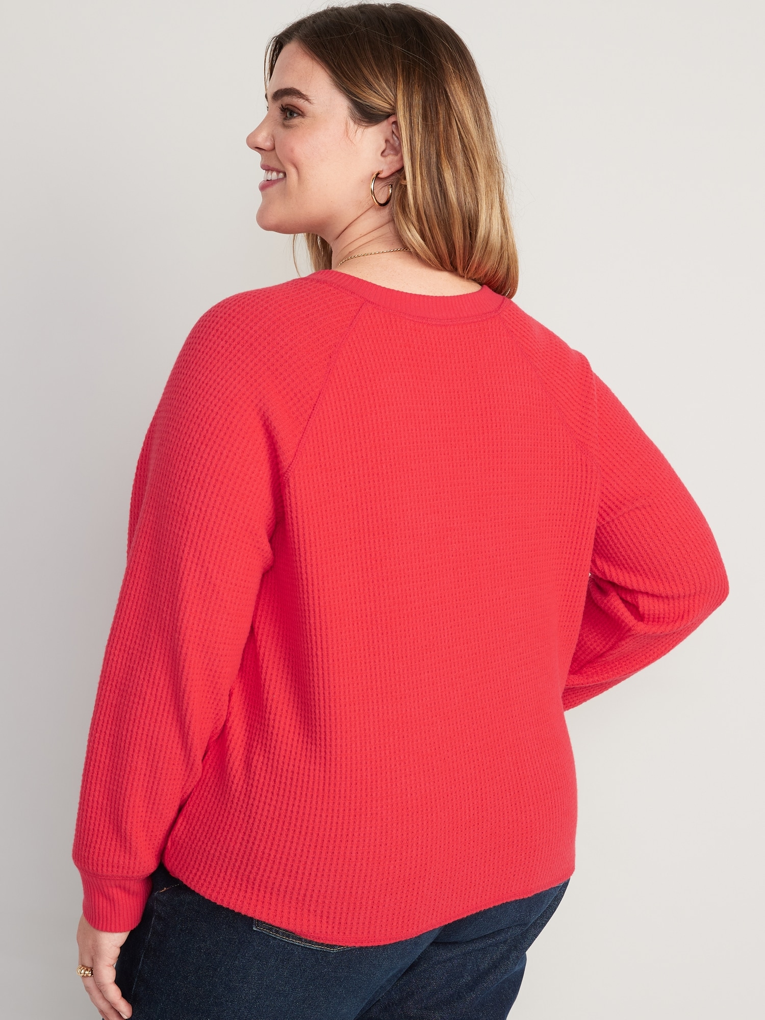 ThermalKnit RaglanSleeve Henley TShirt Old Navy