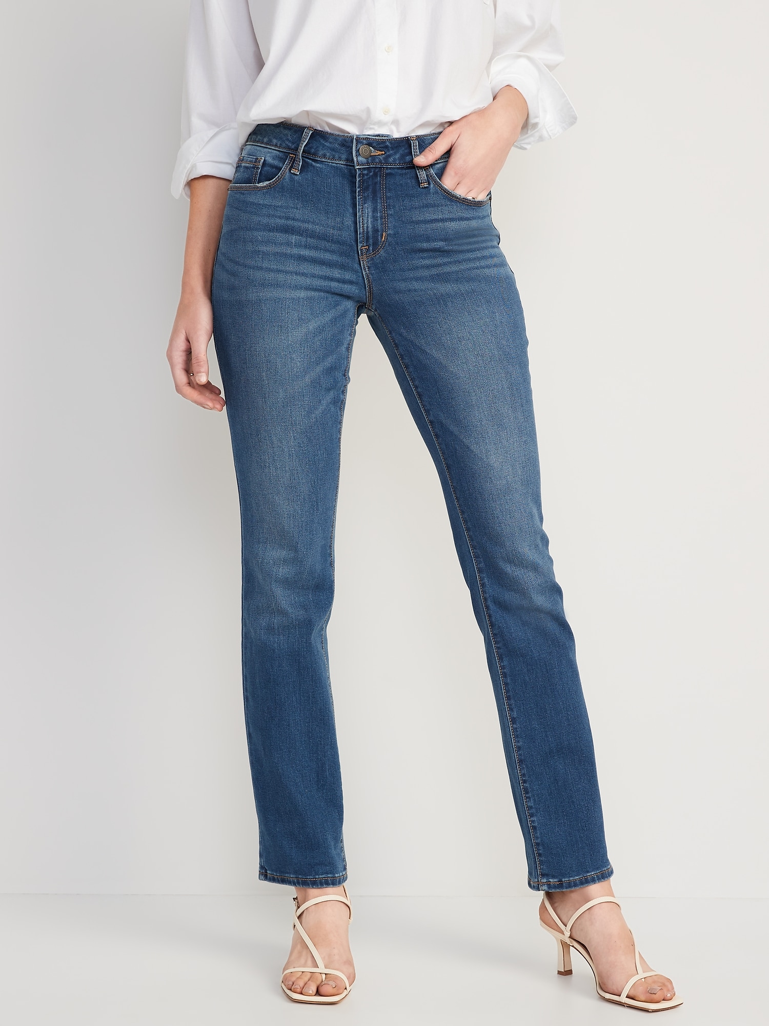 Mid-Rise Kicker Boot-Cut Jeans for Women | Old Navy