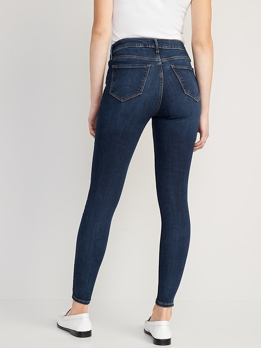 Image number 2 showing, High-Waisted Rockstar Super-Skinny Jeans for Women