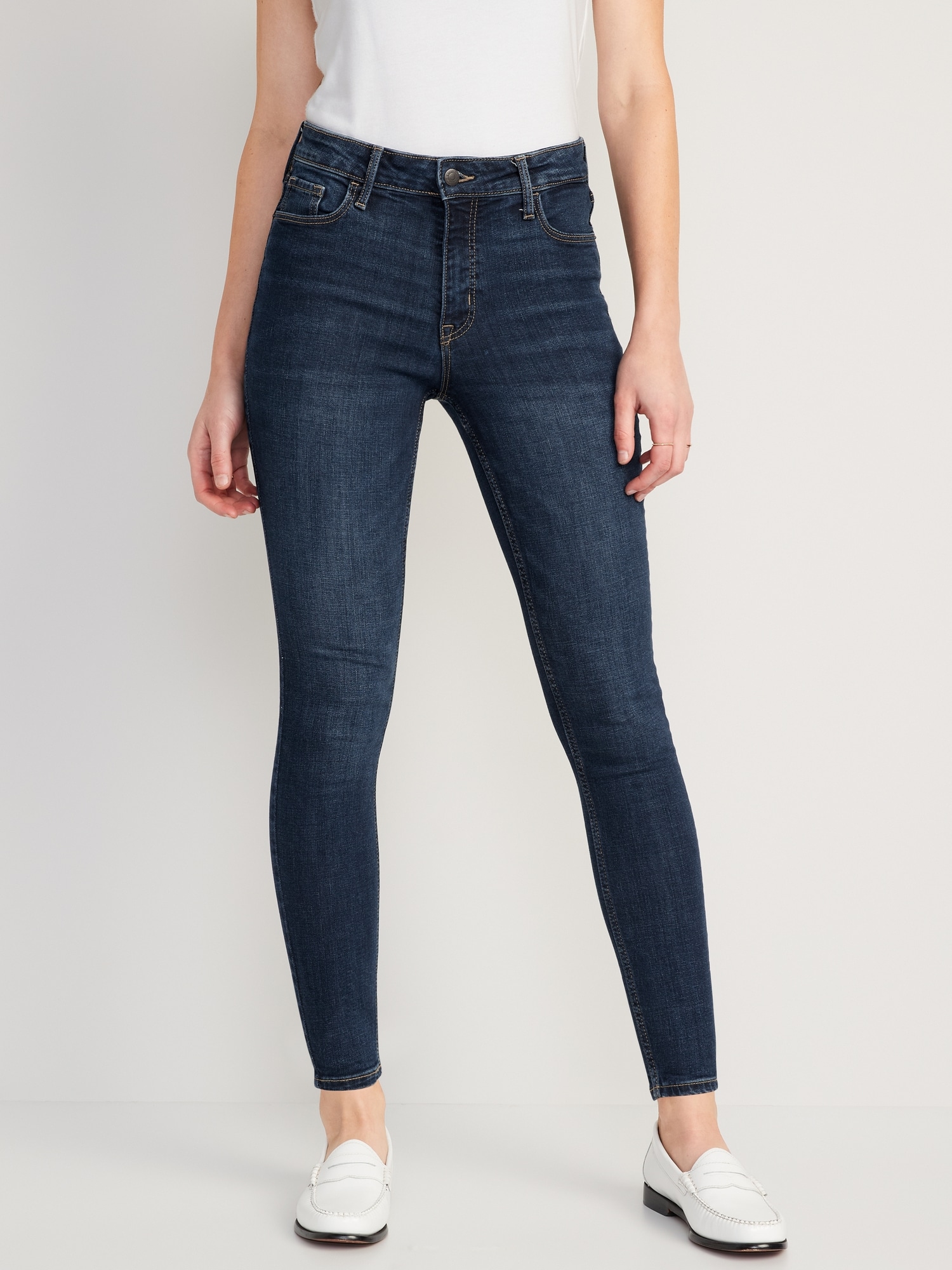 Old Navy Women's High-Waisted Rockstar Super-Skinny Jeans - - Size 4