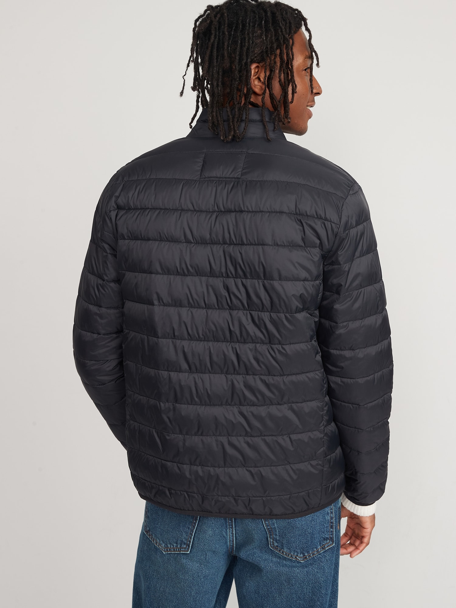 Water-Resistant Lightweight Quilted Jacket for Men