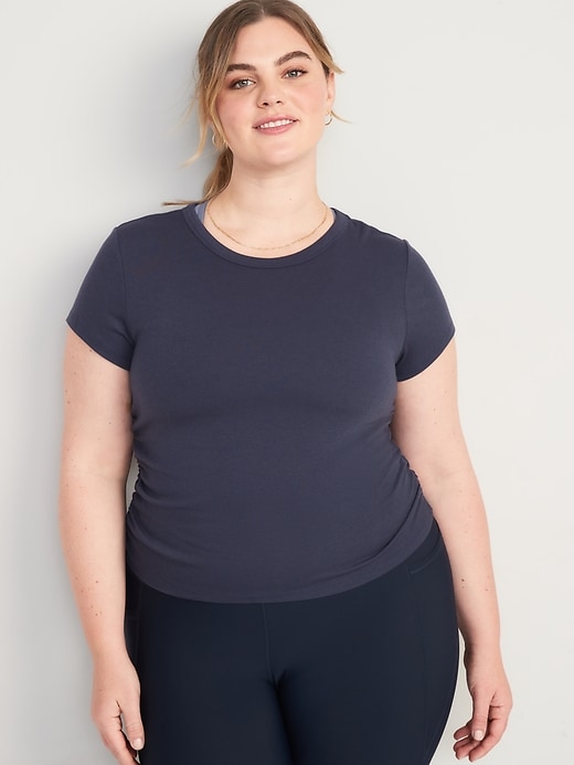 Image number 7 showing, UltraLite Open-Back Rib-Knit T-Shirt