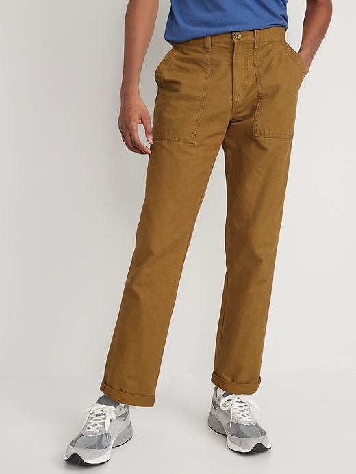 View large product image 1 of 3. Straight Non-Stretch Canvas Workwear Pants