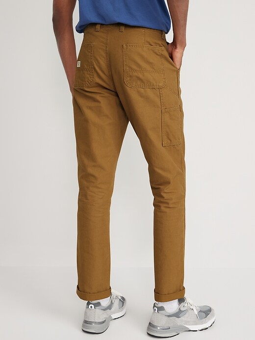 View large product image 2 of 3. Straight Non-Stretch Canvas Workwear Pants