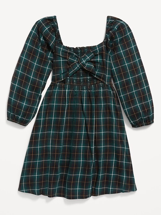 green emerald velvet dress Briggs Dress in Navy Plaid XL main image 0