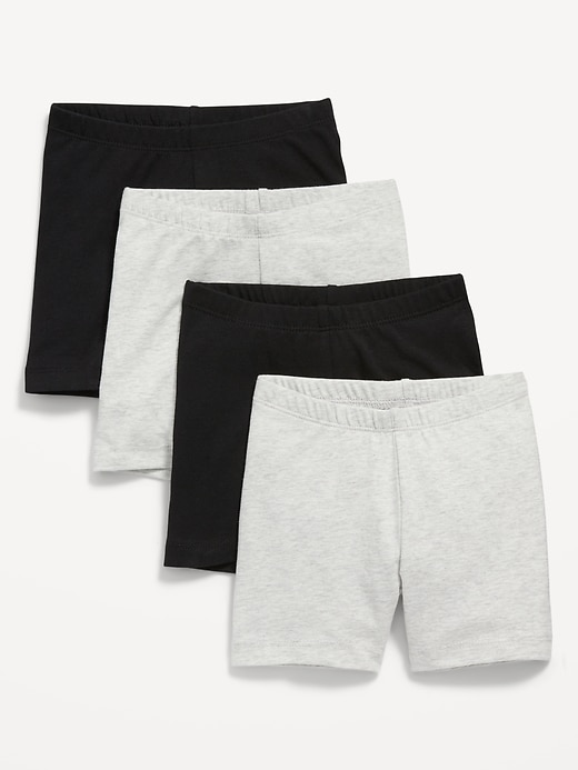 4-Pack Jersey Biker Shorts for Toddler Girls