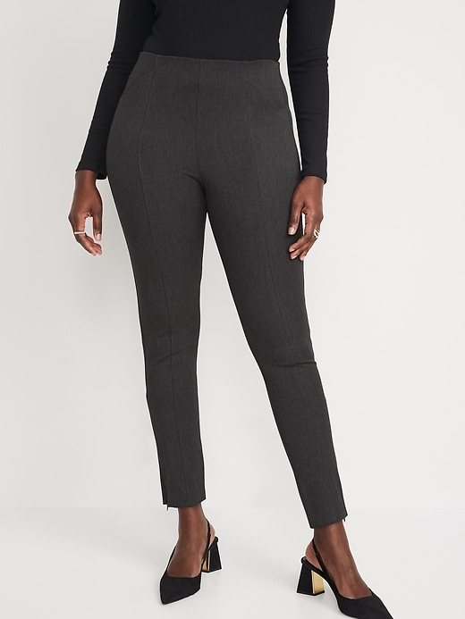 New York and Company Petite Whitney High-Waisted Tummy Control Pull-On  Slim-Leg Ankle Pant - ShopStyle