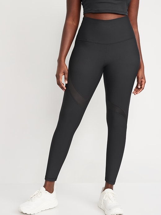 Old Navy, Pants & Jumpsuits, Old Navy Midrise Elevate Sidepocket Meshtrim  78length Leggings For Women