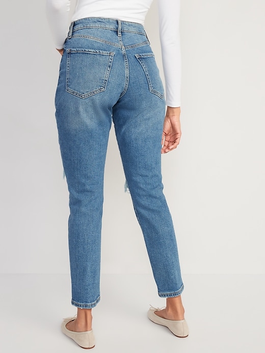 Image number 2 showing, Curvy High-Waisted OG Straight Ankle Jeans