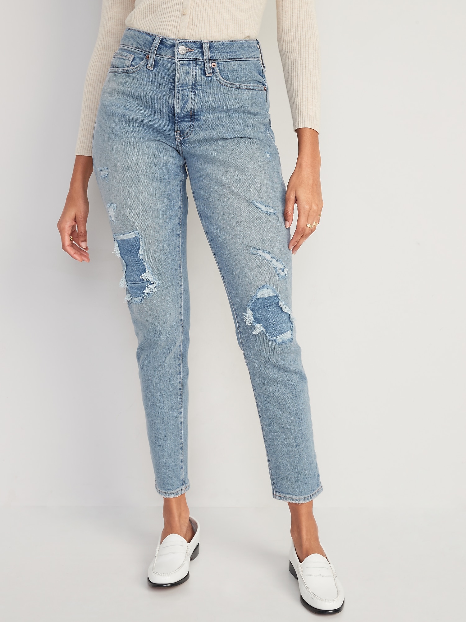 Curvy High-Waisted Button-Fly OG Straight Jeans for Women | Old Navy