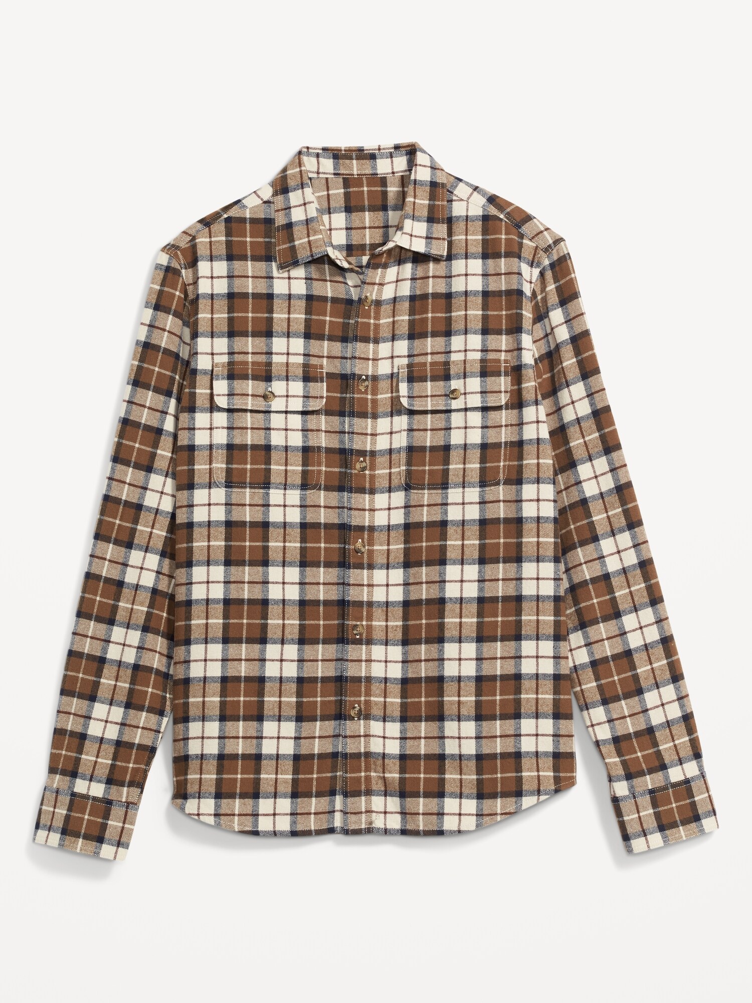 Regular-Fit Plaid Flannel Shirt for Men | Old Navy