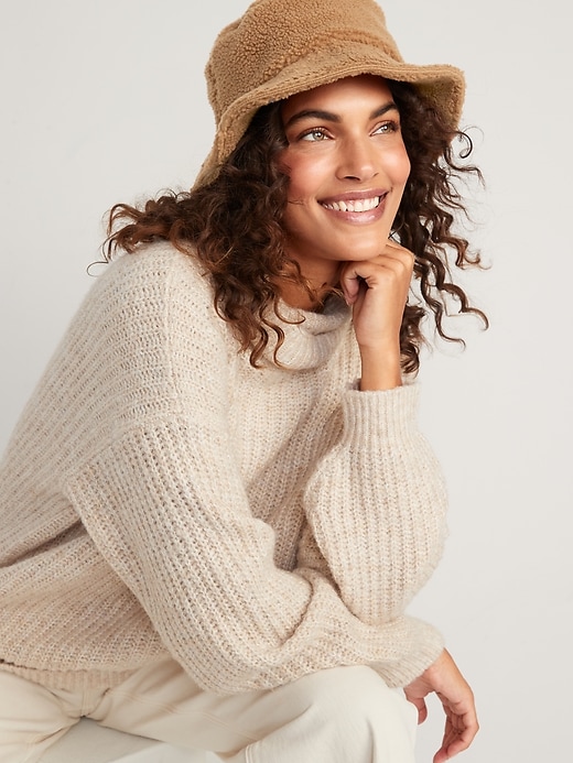 View large product image 1 of 2. Sherpa Bucket Hat for Women