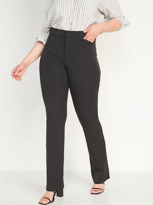 Image number 5 showing, High-Waisted Heathered Pixie Flare Pants for Women