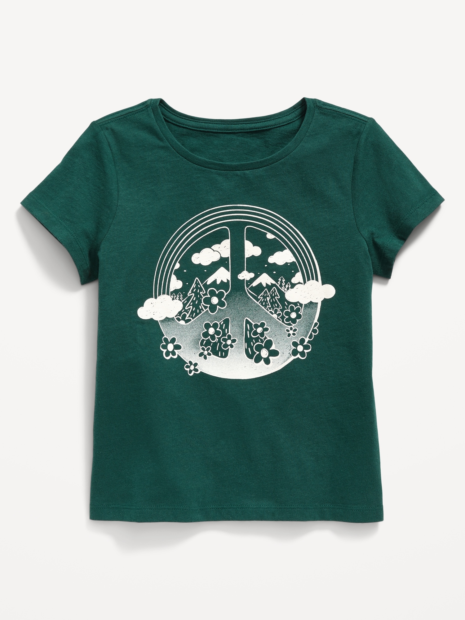 Old Navy Short-Sleeve Graphic T-Shirt for Girls green. 1