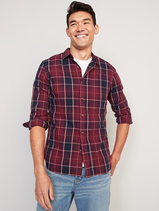 Old Navy Slim-Fit Built-In Flex Everyday Shirt for Men. 13