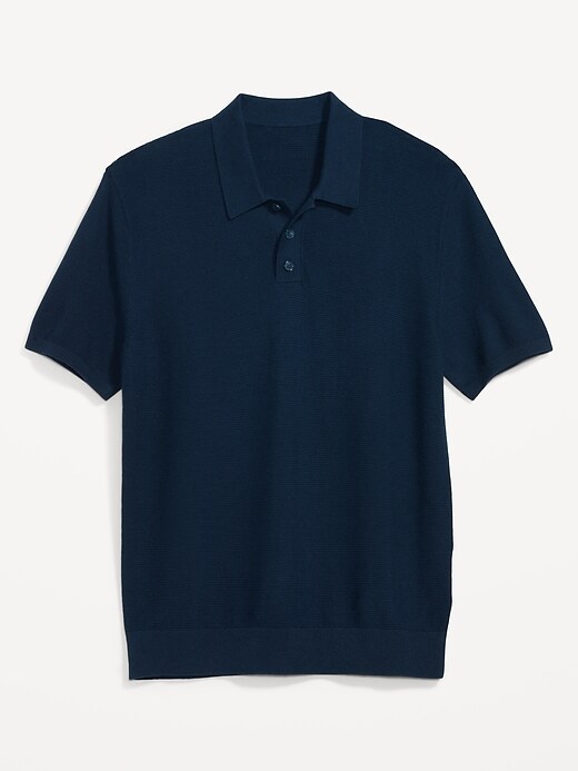 Image number 4 showing, Short-Sleeve Polo Pullover Sweater