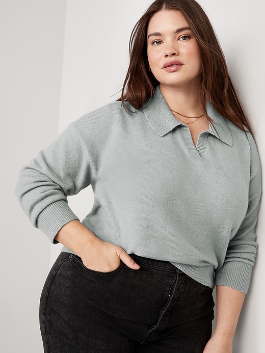 Image number 7 showing, Cozy Collared Sweater