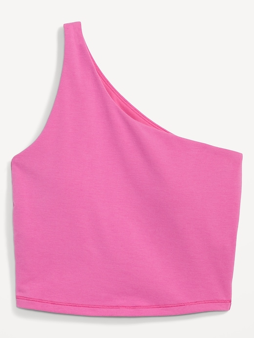 Image number 4 showing, Light-Support PowerChill One-Shoulder Longline Sports Bra