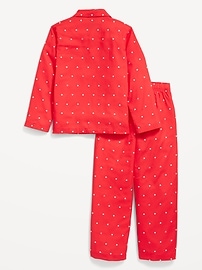 View large product image 3 of 4. Gender-Neutral Matching Flannel Pajama Set for Kids