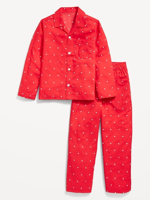 View large product image 2 of 4. Gender-Neutral Matching Flannel Pajama Set for Kids