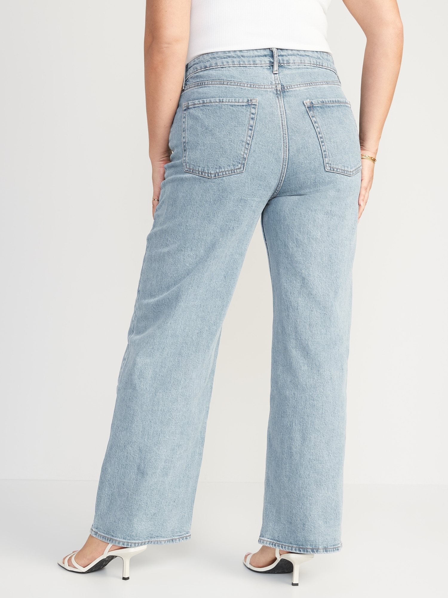 Extra HighWaisted SkyHi WideLeg Jeans for Women Old Navy