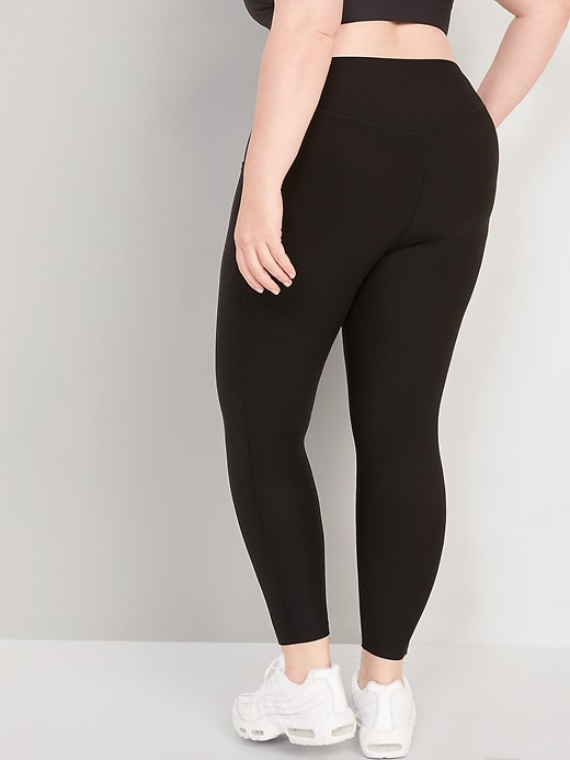 High-Waisted PowerSoft Ribbed 7/8 Leggings for Women | Old Navy