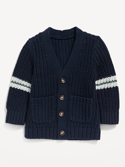 V-Neck Button-Front Shaker-Stitch Cardigan for Baby | Old Navy