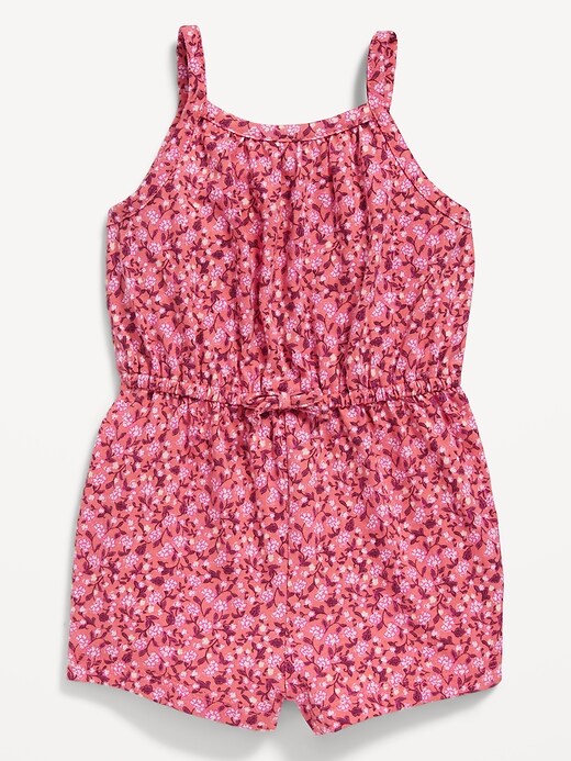 View large product image 1 of 3. Sleeveless Printed Jersey-Knit Romper for Baby