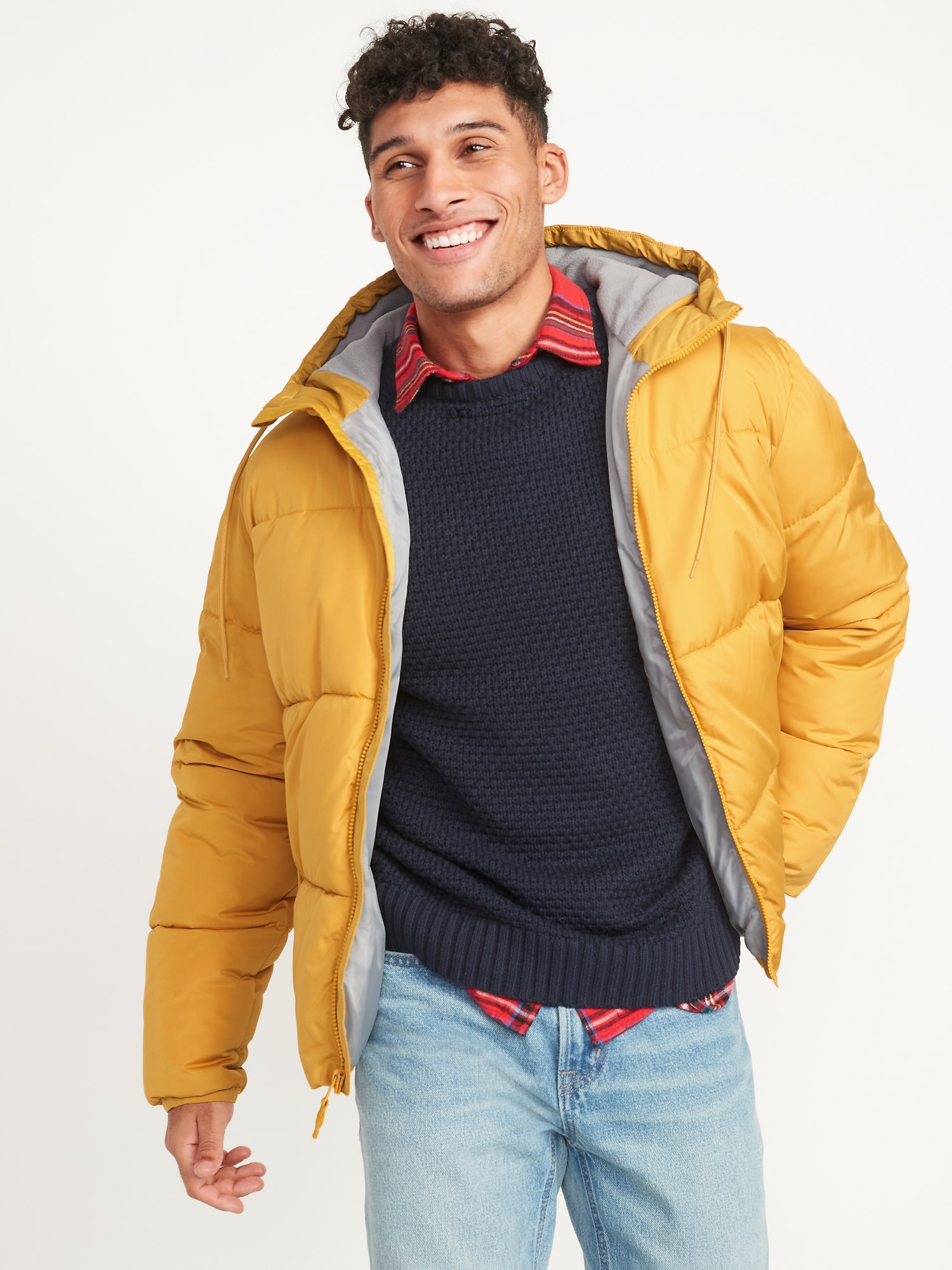 Old navy puffer jacket 2024 mens