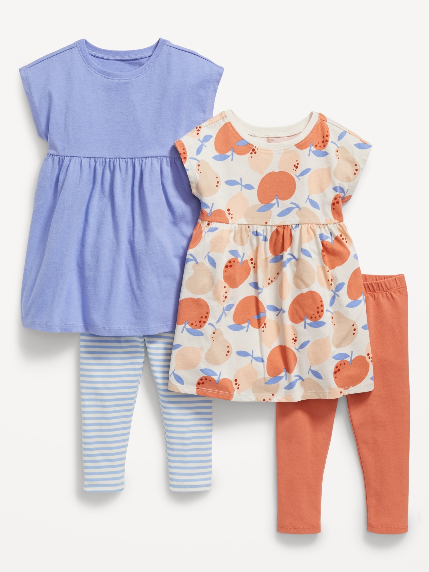 Old Navy Short-Sleeve Dress & Leggings 4-Pack for Toddler Girls pink. 1
