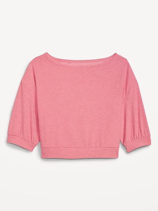 Old Navy Breathe ON Cropped ElbowSleeve Performance Top for Women