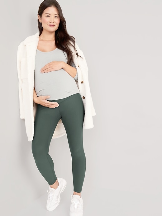 Maternity Leggings - Olive