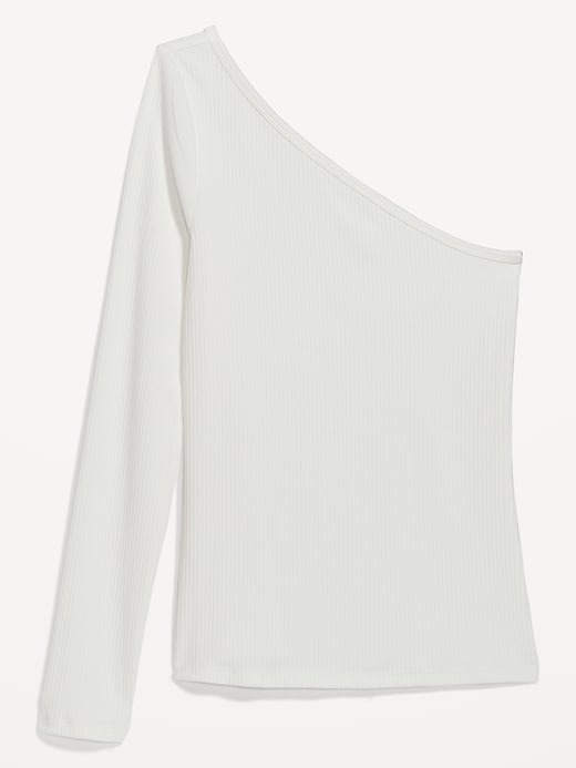 Image number 4 showing, One-Shoulder Rib-Knit Top for Women