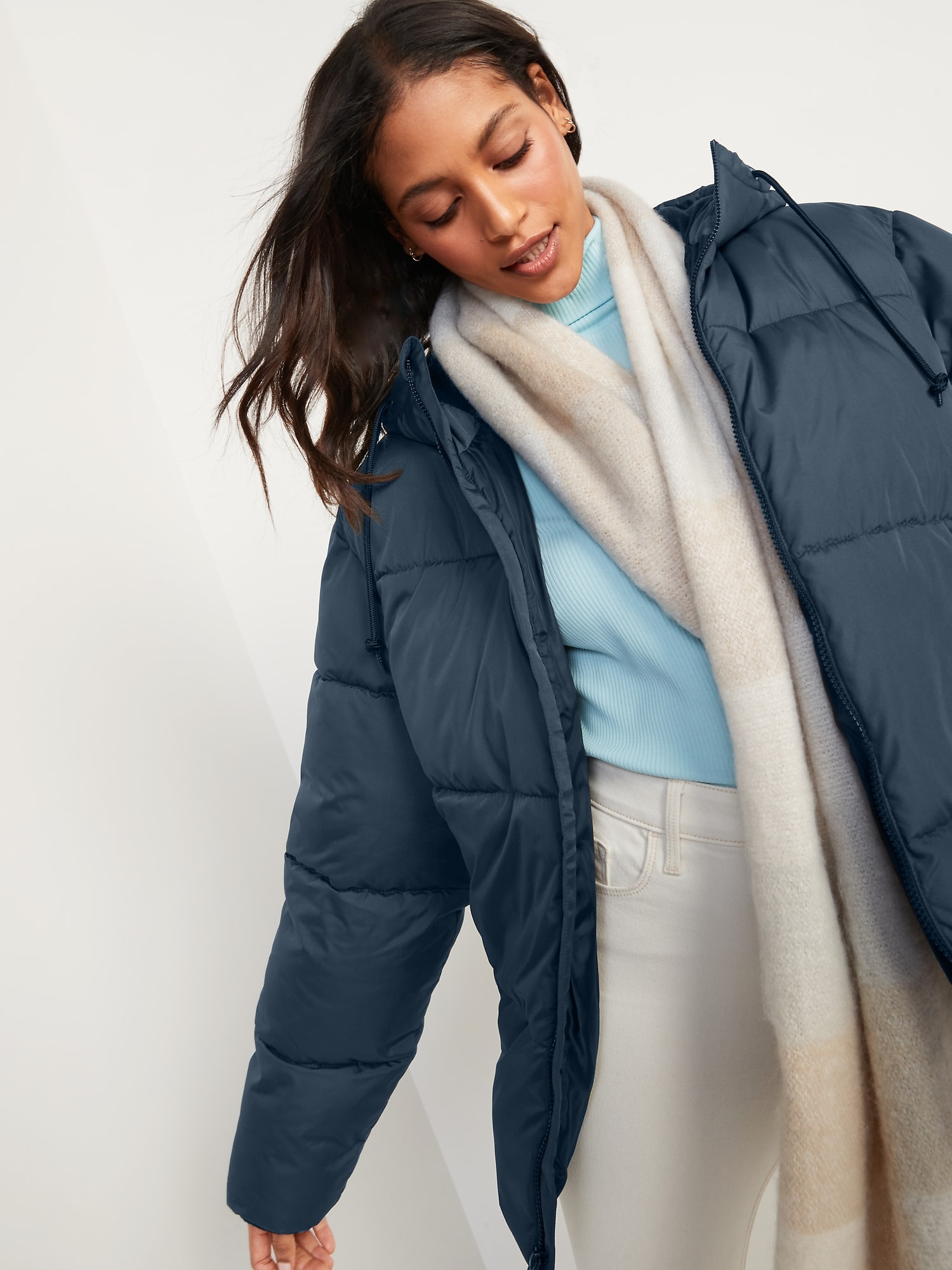 Frost-Free Water-Resistant Hooded Puffer Jacket