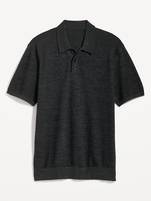 Image number 4 showing, Short-Sleeve Polo Pullover Sweater