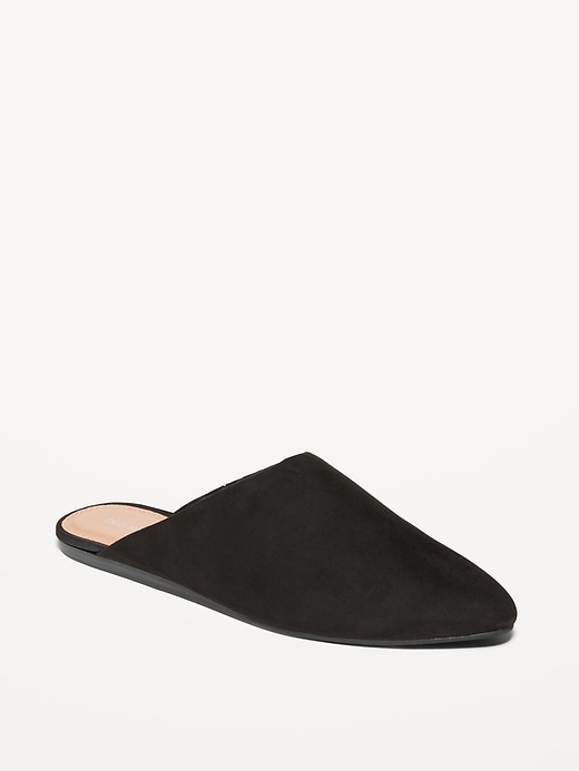 Image number 1 showing, Faux-Suede Mule Shoes