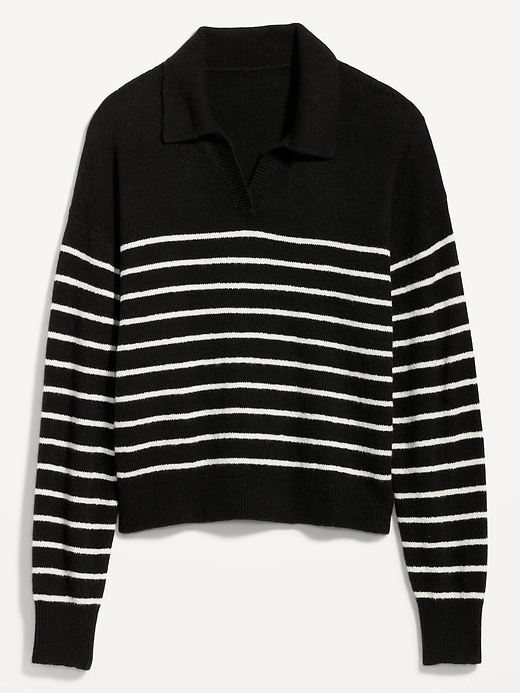 Image number 4 showing, Striped Cozy Collared Sweater