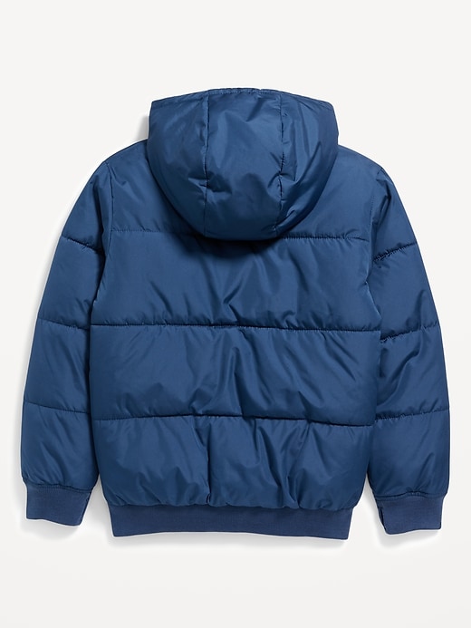 View large product image 2 of 2. Frost-Free Water-Resistant Gender-Neutral Zip Puffer Jacket for Kids