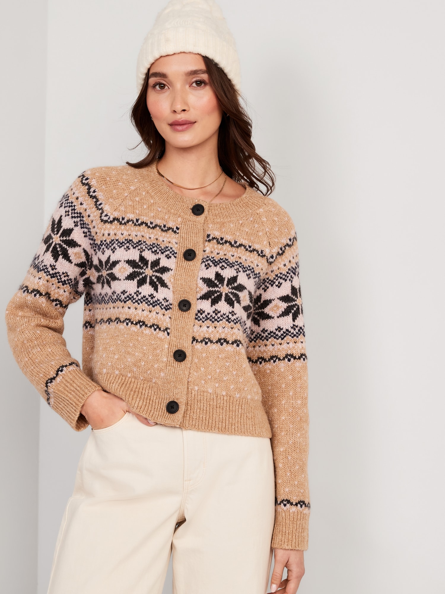 sextant brake Healthy Matching Holiday Fair Isle Cardigan Sweater for Women | Old Navy