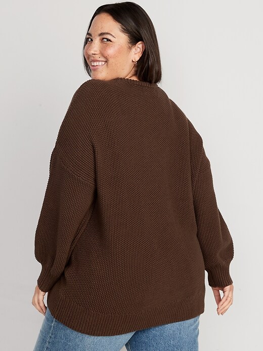 Image number 8 showing, Textured-Knit Tunic Sweater for Women
