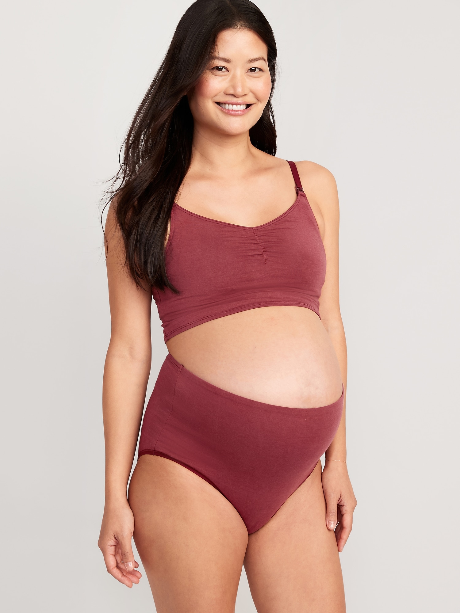 Women's Over The Bump Maternity Panties High Waist Full Coverage